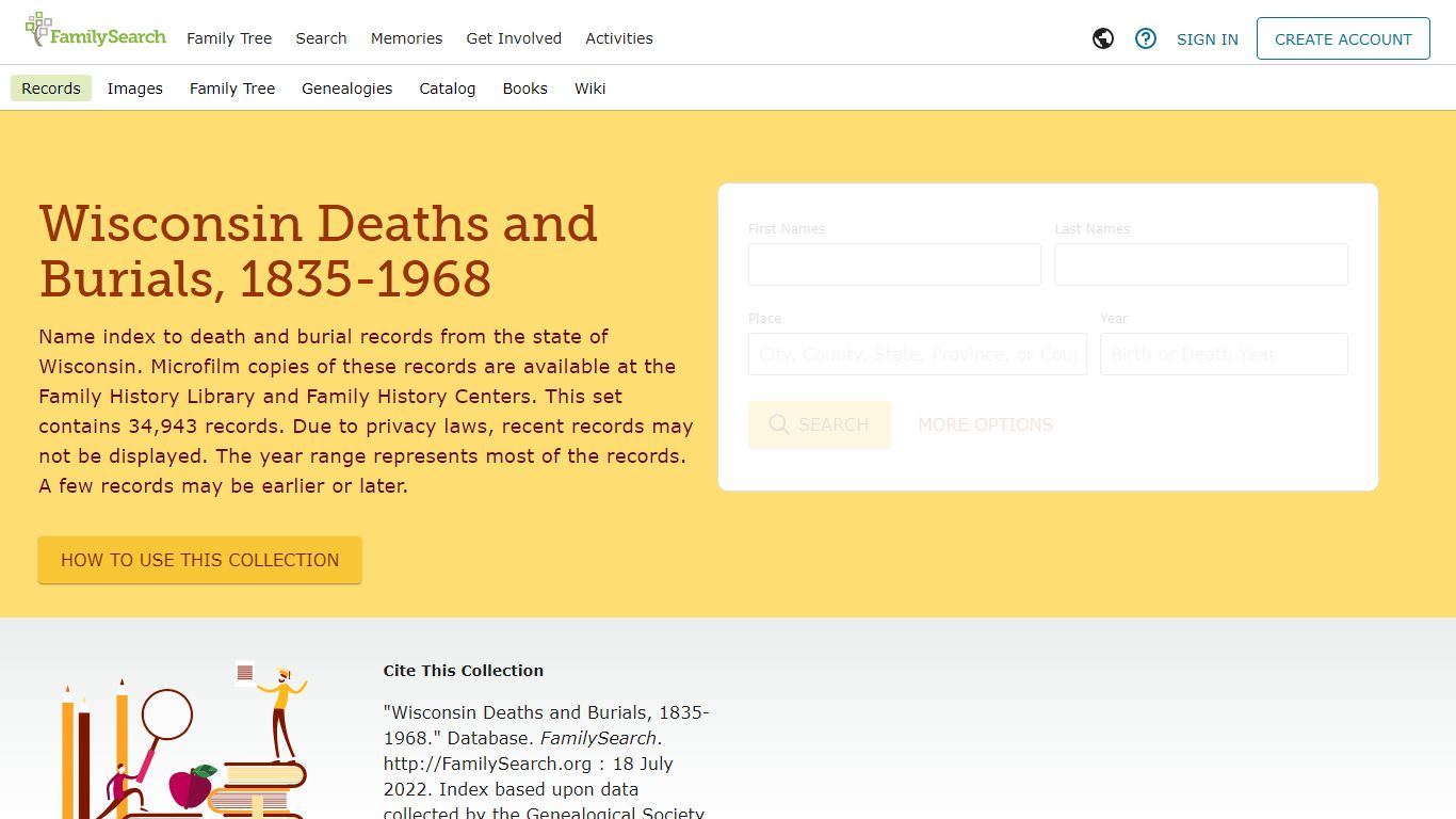 Wisconsin Deaths and Burials, 1835-1968 • FamilySearch